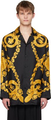 Black Maschera Baroque Pyjama Shirt