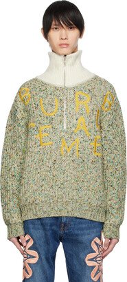 BLUEMARBLE Green Embroidered Sweater