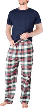 SLEEPHERO Short Sleeve Plaid Flannel Pajama Set