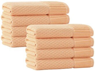 Timaru Turkish Cotton Hand Towel - Somon - Set of 8