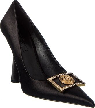 Medusa Plaque Satin Pump