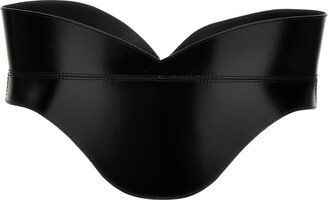 Black Leather Corset Belt