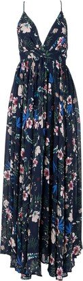 Enchanted Garden Maxi Dress - Wildflower Navy