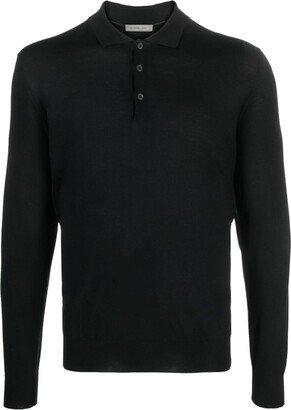 Long-Sleeved Polo Shirt-AG