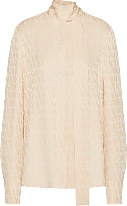 Toile Iconographe Silk Jacquard Blouse