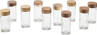 Neat Method Cabinets & Drawer Acacia 10-Piece Spice Jar Set