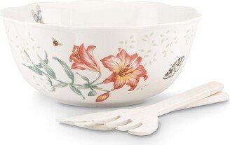 Butterfly Meadow Salad Bowl & Servers