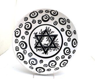 star Of David Large Serving Bowl, One A Kind, Judaica, Jewish Wedding Gift