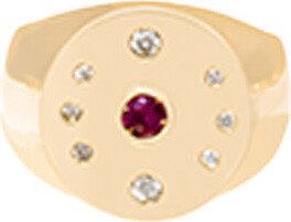 Carolina Neves Ruby and Diamond Signet Ring