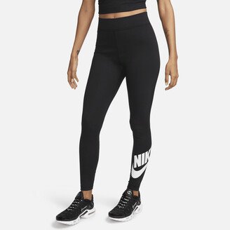 Women's Sportswear Classics High-Waisted Graphic Leggings in Black