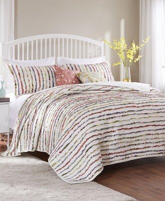 Bella Ruffle Cotton Oversized 5 Piece Quilt Set, Full/Queen