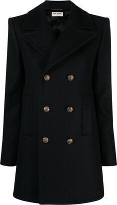 Double-Breasted Wool Coat-CM