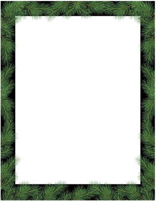 80pk Christmas Pine White/Black - Great Papers!