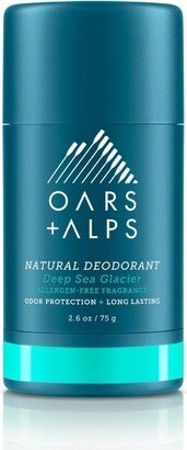 OARS + ALPS Men's Sensitive Aluminum-Free Natural Deodorant - Deep Sea Glacier - 2.6oz