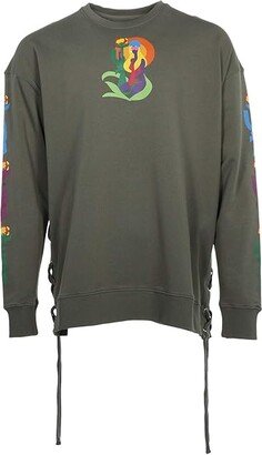 Todd James Crew Neck Sweater (Army Khaki) Sweater