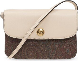 Essential Jacquard Foldover Top Crossbody Bag-AA