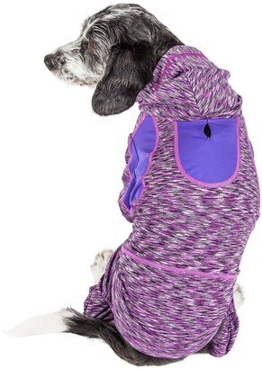 Active 'Downward Dog' 4-Way-Stretch Fitness Yoga Dog Tracksuit Hoodie