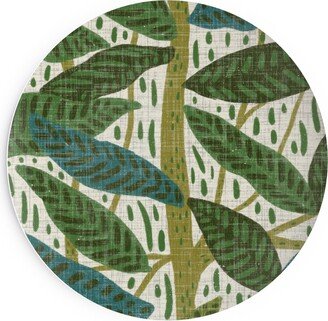 Salad Plates: Jungle Foliage - Green Salad Plate, Green