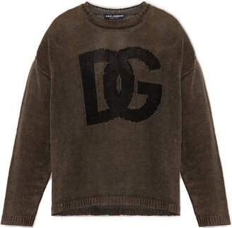 Intarsia Crewneck Sweater