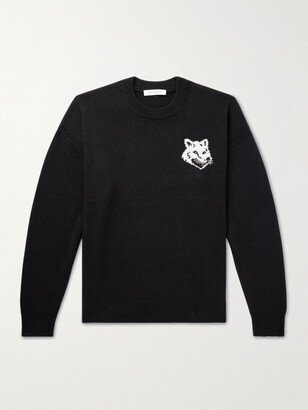 Logo-Intarsia Wool Sweater