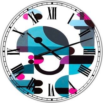 Designart Birdkeeper Oversized Mid-Century Wall Clock - 36