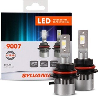 9007 Led Powersport Headlight Bulbs for Off-Road Use or Fog Lights - 2 Pack