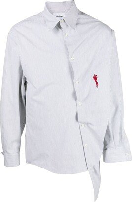 Logo-Embroidered Cotton Shirt-AB