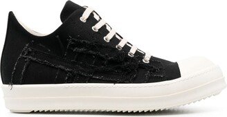 Distressed-Effect Low-Top Sneakers-AA