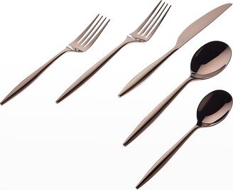 Milano Matte Copper 20-Piece Flatware Set - 18/10