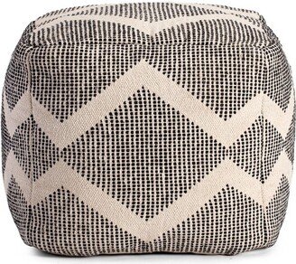 Maplewood Pouf Black/Ivory