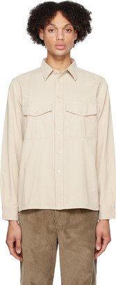 Beige Cargo Pocket Shirt