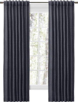 Chevron 80C/20P Sustainable Unlined Rod Pocket w/Back Tabs Curtain Panel 48W x 108L