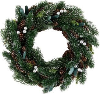 Northlight Green Pine, Pinecone with Berries Artificial Christmas Wreath, 14, Unlit