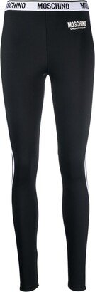 Logo-Tape Stretch-Design Leggings