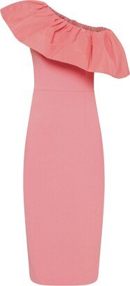 Brittany one-shoulder midi dress