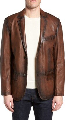 Missani Le Collezioni Vintage Leather Blazer