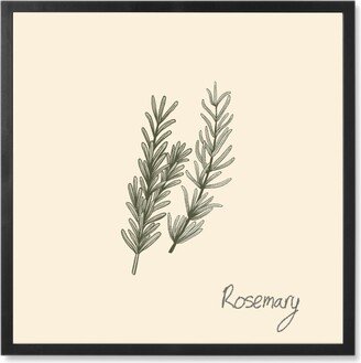 Photo Tiles: Rosemary - Neutral Photo Tile, Black, Framed, 8X8, Beige