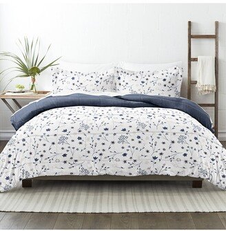 Down Alt Forget Me Not Reversible Comforter Set