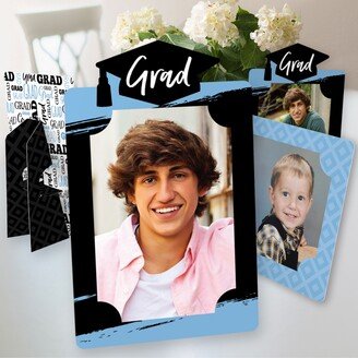Big Dot Of Happiness Light Blue Grad Best is Yet to Come Party 4x6 Display Paper Photo Frames 12 Ct