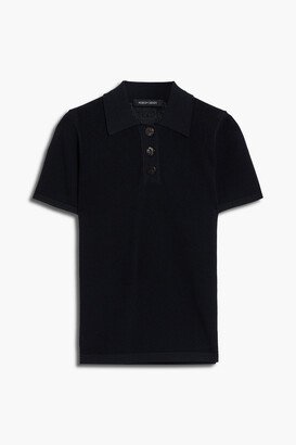 Frida open-knit polo shirt