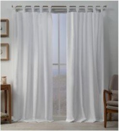 Curtains Loha Linen Braided Tab Top Curtain Panel Pair