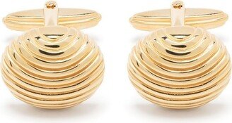 Round Ridged Cufflinks