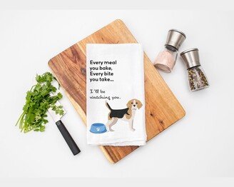 Beagle Dog Breed Every Meal Kitchen Tea Towel - Flour Sack Cotton