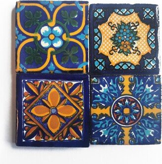 Mexican Set Of Four Ceramic Magnets - Teodoro 5cm X