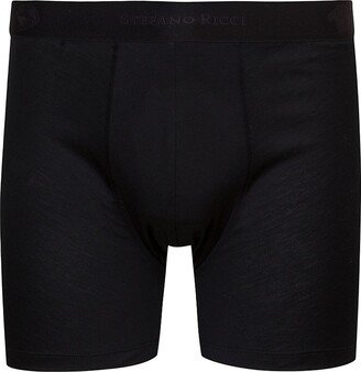 Solid Cotton Boxer Briefs