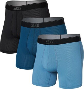 Quest Quick Dry Mesh 3-Pack Slim Fit Boxer Briefs