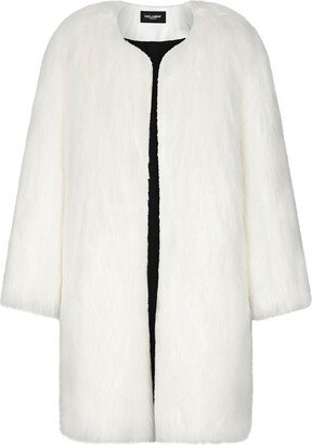 Faux-Fur Midi Coat