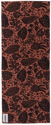 Red & Black Tropical Beach Mat