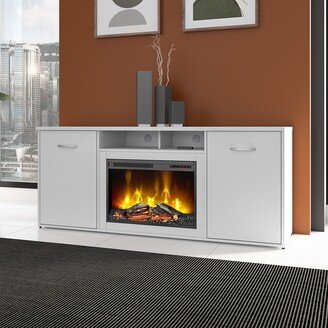 Studio C 72W Electric Fireplace Cabinet