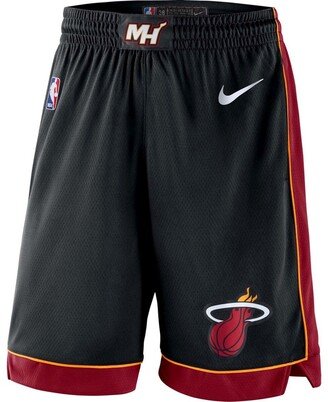 Men's Black 2019/20 Miami Heat Icon Edition Swingman Shorts